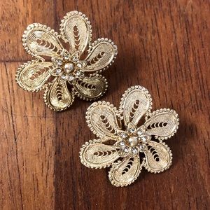 Anthropologie Gold Earrings